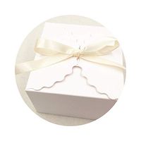 20pcs Colourful Gift Box Kraft Paper Storage Boxes Packing Boxes,White,6.5x6.5x4.5cm