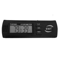 EWT Digital Thermometer and Hygrometer Temperature Humidity Monitor (S) Cigar Humidor,Kitchen, Garden, Greenhouse, Basement, Baby Room, Wine Cellar, Guitar Room and Office.