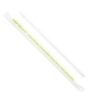 Karat Earth KE-C9210 7.75" PLA Jumbo Clear Straws
