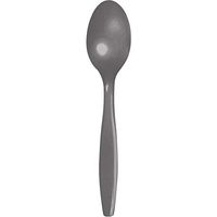 Creative Converting 339635 PREMIUM PL SPOONS, 6.75 in, 24 ct, Gray
