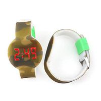 Dayneeds Watch LED Boys Watch Sport Digital Touch Screen Outdoor Watches Simple Camouflage Style Unisex Silicone LED Digital Creative Luminous Sport Watch Bracelet 1pcs