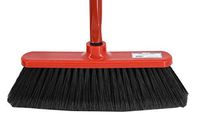 Uniware Angle Broom w/Long Metal Handle, Ideal for All Floors, 47.2 Inches, Made in Turkey (Red)