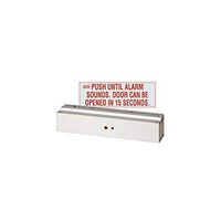 SDC 1581S Mini Exit Check EMLock Single Aluminum Delayed Egress Electromagnetic Lock with Door Position Sensor, 12/24 VDC, 650 lbs Holding Force, 8-3/4" Length x 2-1/8" Height x 1-1/4" Depth (Pack of 1)