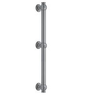 Jaclo G60-42-MBK Straight Reeded with End Caps Grab Bar, Matte Black