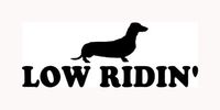 Low Ridin' Wiener Sticker Funny Car Decal Dog Window Vinyl Dachshund Cute Puppy - Die Cut Vinyl Decal for Windows, Cars, Trucks, Tool Boxes, laptops, MacBook - virtually Any Hard, Smooth Surface