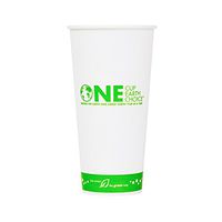 Karat Earth KE-KCP22 22 oz. PLA Lined Paper Cold Cups (Case of 1000)