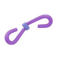 Shineweb Home Fitness Gym Thin Inner Outer Thigh Trimmer Leg Shape Workout Exerciser Purple