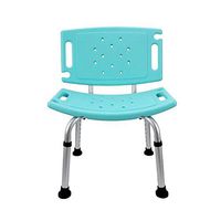 AIAIⓇ Height Adjustable Bath Stools - Non Slip Support Durable Stability Strong Construction Rubber Feet for Elderly Disabled Mentally Retarded Person Pregnant Woman Child