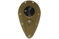Xikar Xi1 Cigar Cutter, 440C Stainless Steel Blades with Rockwell HRC 57 Rating, 54 to 60 Ring Gauge, Double Guillotine Action, Green with Black Blades
