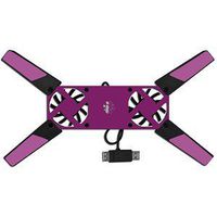 Sakar M10917-PNK Mini Folding Notebook Cooler Pad w/2 55mm Fans (Pink) - Keep your Notebook or Netbook Cool!