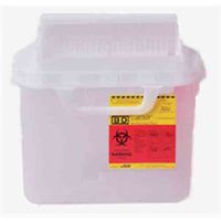 Prc Horizontal Clear 5.4 qt Patient Room Sharps Collectors - each