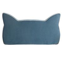 YJXJJD Fabric Bed Head Cushions Children's Princess Bed Soft Cushions Washable, Five Colors, Three (Color : Blue, Size : 180cm)