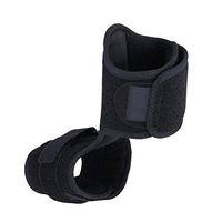 HEALLILY Plantar Fasciitis Dorsal Splint Foot Orthotic Stabilizer Adjustable Drop Foot Brace Support for Night Used with Red PVC Ball (Black)