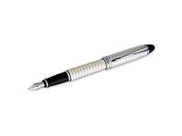 Aurora Ipsilon Quadra Silver Pattern Medium Point Fountain Pen - AU-B14Q-M