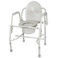 Steel Drop-Arm Commodes Deluxe Commode