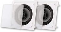 Acoustic Audio CSi83S in Wall/Ceiling 8" Speaker Pair Home Theater 3 Way Speakers