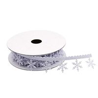 XYanXXX Fabric Ribbon,5M Christmas Snowflake Style Satin Ribbon Rolls for Gift Package Wrapping, Hair, Wedding, Party Decoration, Rainbow