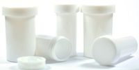 8oz White Plastic Ointmant Jars with Lids -(48Pcs/box)