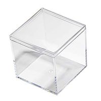 Small Clear Acrylic Boxes High Quality Transparent Cube Case 2.5x2.5x2.5 Inches 36pcs