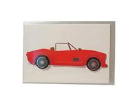 Gift Enclosure Card, Red Convertible, Set of 3 Cards with Envelopes