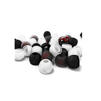 8HAOWENJU Headphones Set Silicone Universal in-Ear Ear Cap Non-Slip Silicone Sleeve earplugs Earmuffs (Color : Black, Design : Large-6Pairs)