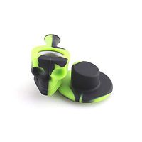 JYH-U Hooded Skull Pipe, Personal Hand-held Pipe, Creative Pipe Gift (Color : Black/Green)