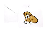 English Bulldog Stationery Note Card Set
