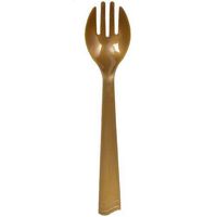 Party Dimensions Single Count Plastic Serving Fork, Gold