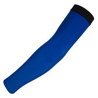 Compression Sports Arm Sleeve, UV Protection for Golf Weight Training Basketball Cycling Pain Injury Recovery, Helps protect arms from abrasions blisters 1 Pair Blue M
