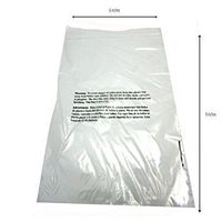 Self Sealing Clear Poly Bags - Suffocation Warning Bags - 1.5mil for FBA - 6 x 9 Pack of 100, 500, or 1000 Bags (100 Bags)