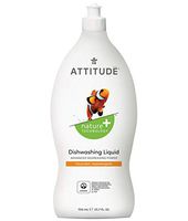 ATTITUDE Dish Detergent, Plant-Based, Hypoallergenic, Eco-Friendly, 23.7-Fl.Oz.