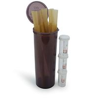 Sky High's Poppin Cones and Filters Bundle - 3 Sky High Glass Tip Filters, 60 Dram Pop Top Container, 20 Classic 1 1/4" Pre Rolled Cones