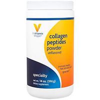 The Vitamin Shoppe Collagen Peptides Powder Unflavored, Promotes Healthy Hair, Skin, Joint Nails from Grass Fed Bovine, Gluten Free Natural Peptide (14 Ounces Powder)