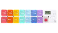 7-Day Pill Organizer with Medicine Reminder Alarm, Cozycabin Weekly Large Vitamin Box Organizer - AM PM Daily Travel Medication Box(Rainbow)