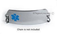 Lymphedema Medical ID Alert Tag with Embossed Emblem from Stainless Steel.