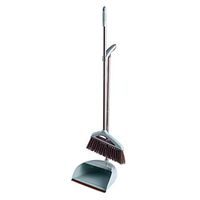 Cyt Broom And Dustpan Set   Lengthened Upright Grips Sweep Combo Scraping Tooth Design Broom For Home (color : Green)