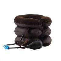 Inflatable Air Compressor Neck Cervical Traction Collar Therapy Massage Pillow Pain Relief Travel Car Cover Cushion
