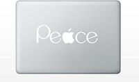MacBook Peace Text Decal Sticker pro air 11 13 15 17