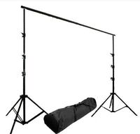 CowboyStudio Photography Backdrop Support System/Crossbar - 2x 8 feet Stands and 10ft Cross Bar with Carrying Case