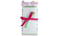 Lady Jayne "Boss Mom" Die Cut Notepad With Pen