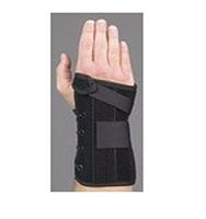 Med Spec Wrist Lacer, 8" Black - Large Left