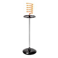 LIUCS Hair Dryer Floor Stand Holder for Salon Beauty Hairdressing Iron Hair Dryer Organizer Stand with Accessories Style Accessory Tray, Orange