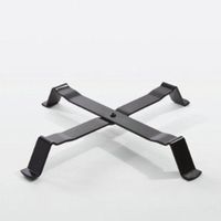 Duluth Forge DFTN-L Table Nest for Large Charcoal Kamado Ceramic Egg-Model, Black