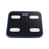 Smart Body Scales Digital Fat Weighing Scales Body Composition Monitor with Free APP for Body Weight & Fat%,BMI,Muscle Mass 180kg, Black CQOZ