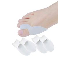 Toe Separators for Bunions Sore Corns 2 Pairs Big toe Protectors Hammertoes Gel Soft Toe Corrector