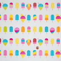 Popsicles and Cones Gift Wrap - 30" X 417' - Roll