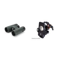 Celestron 71402 TrailSeeker 10x32 Binoculars (Army Green) with Universal Smartphone Adapter