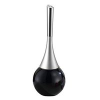 SAIKESU Toilet Brush with 304 Stainless Steel Base with Plastic Handle Black