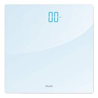 AMERICAN WEIGH SCALES ZT Series Digital Precision Bathroom Weight Scale, White Tempered Glass, 150lbs (ZT-150-WT)