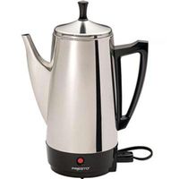 WalterDrake Presto 02811 12 Cup Stainless Steel Coffee Maker, CHROME